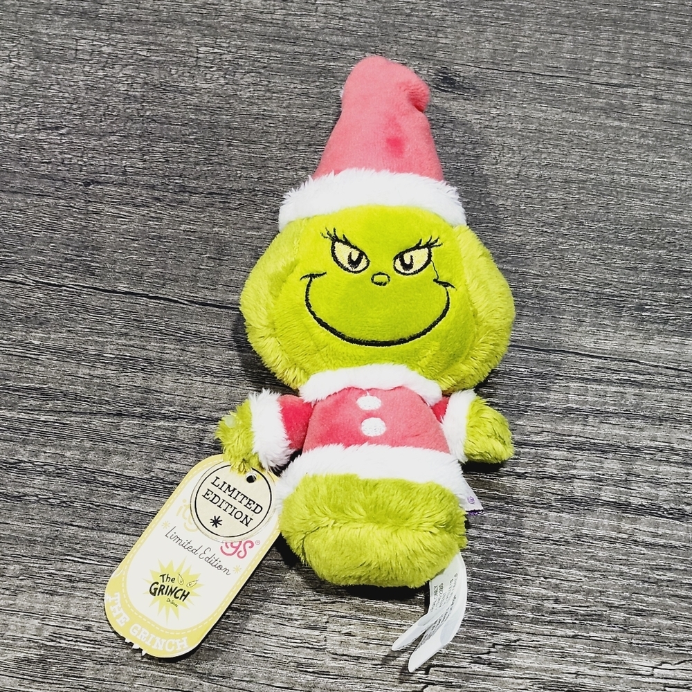 Hallmark Itty Bittys Dr Seuss The Grinch Plush Santa 2022 NEW w/Tags